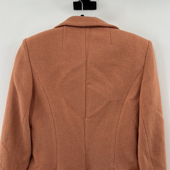 Kay Unger Wool/Silk Blazer - Orange Rust - 4 - Picture 12 of 13